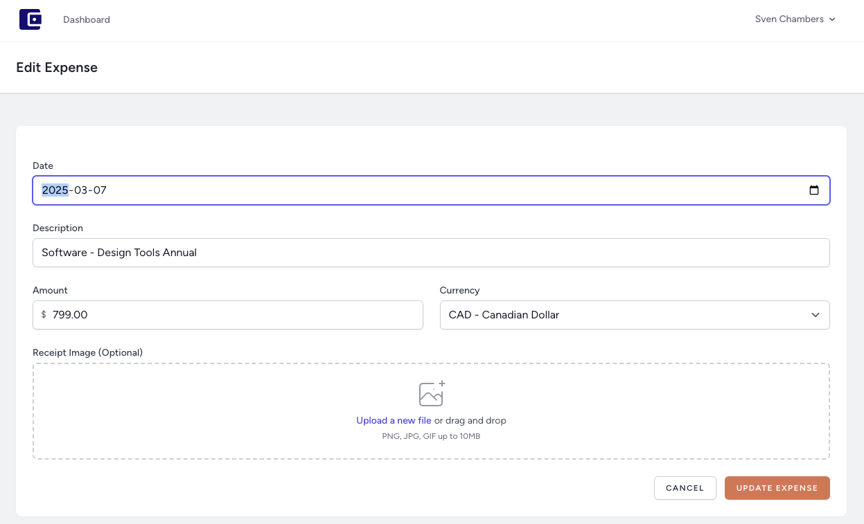 Expense Tracking Demo 2